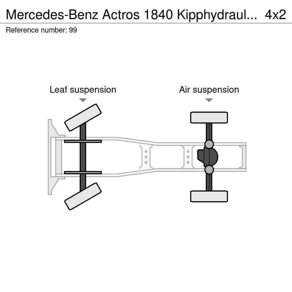 Mercedes-Benz Actros 1840 Kipphydraulik / Euro 6 Tractor Units