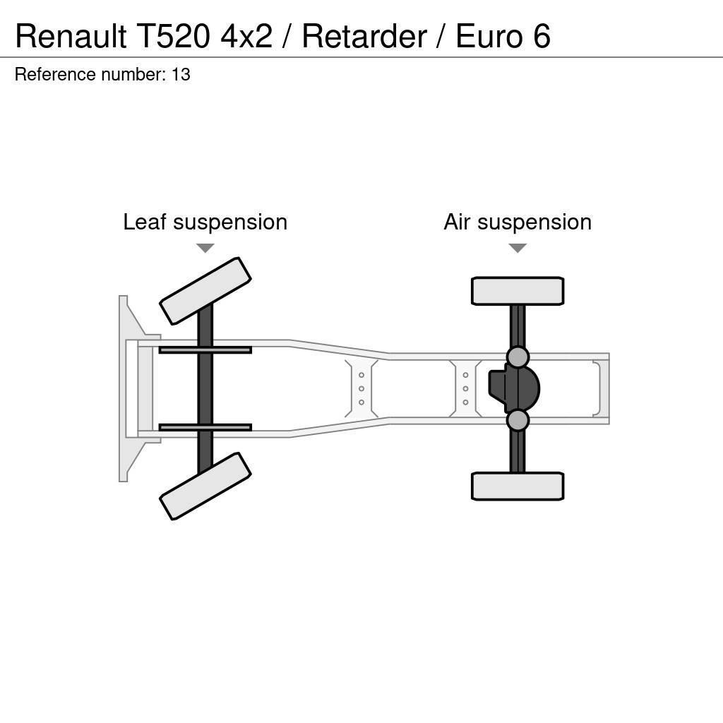 Renault T520 4x2 / Retarder / Euro 6 Tractor Units