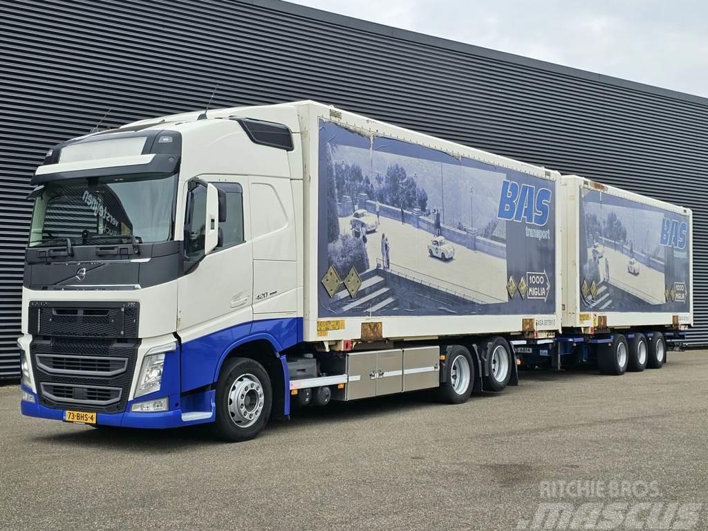 Volvo FH 420 6x2 / COMBI / BDF / BOX / GROENEWEGEN TRAIL Box body trucks