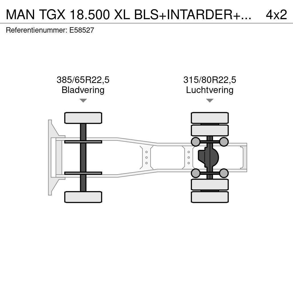 MAN TGX 18.500 XL BLS+INTARDER+BIG AXLE+HYDR. Tractor Units