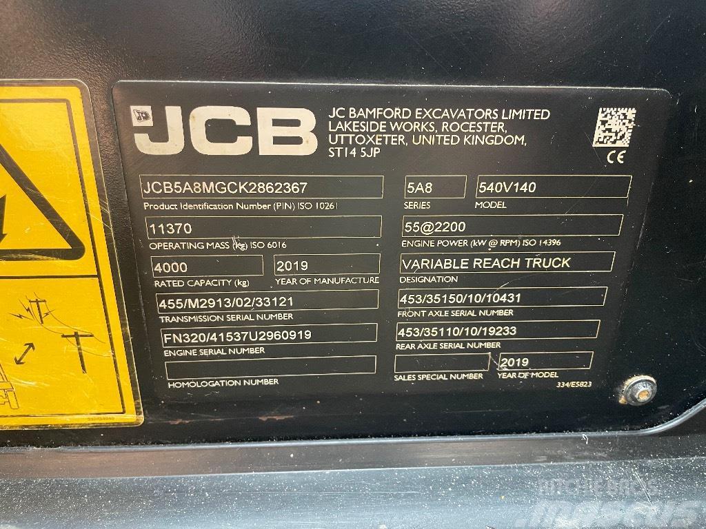 JCB 540V140 Telescopic handlers
