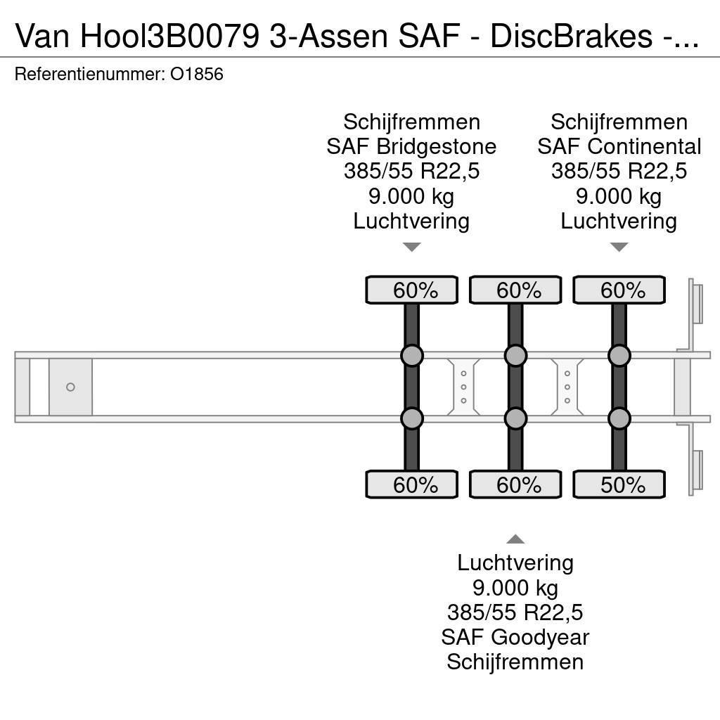 Van Hool 3B0079 3-Assen SAF - DiscBrakes - ADR - Backslider Containerframe semi-trailers