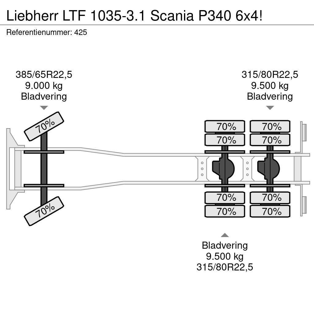 Liebherr LTF 1035-3.1 Scania P340 6x4! All terrain cranes