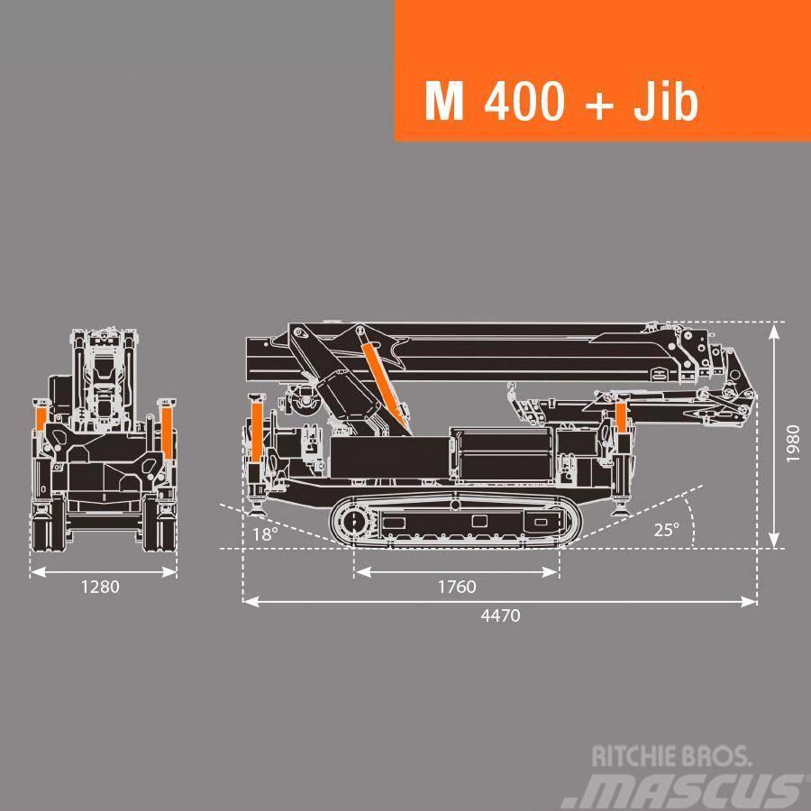 BG Lift M400 Minikraan / Mini-rupskraan / Glaskraan Mini cranes