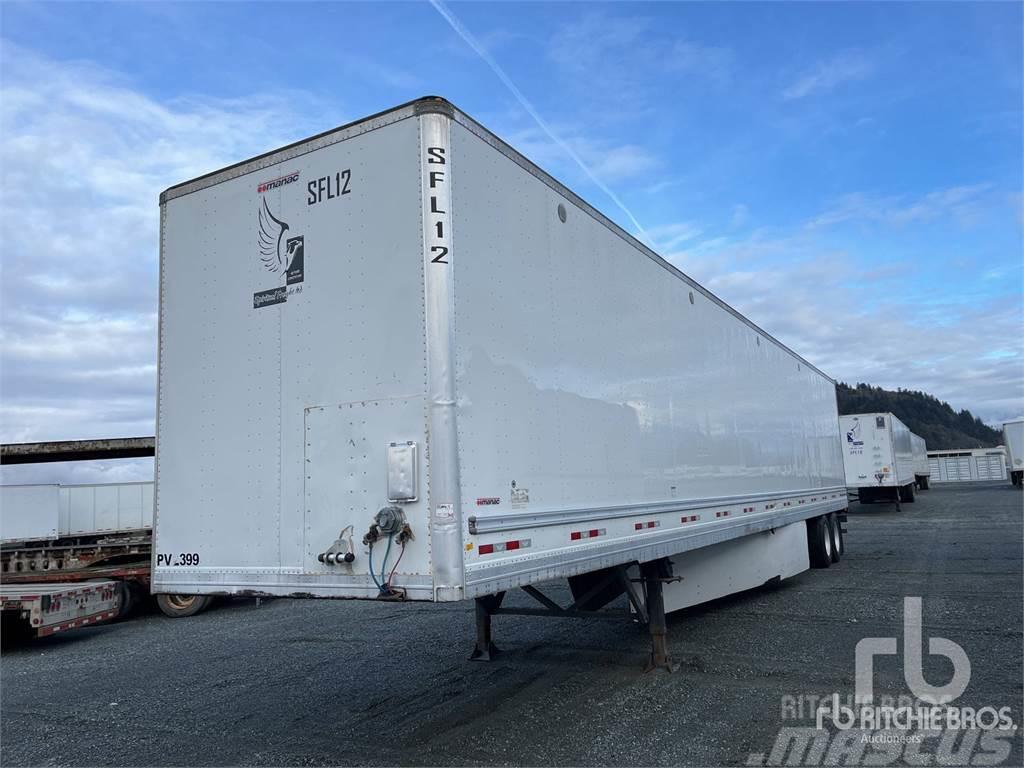 Manac 53 ft x 102 in Box body semi-trailers