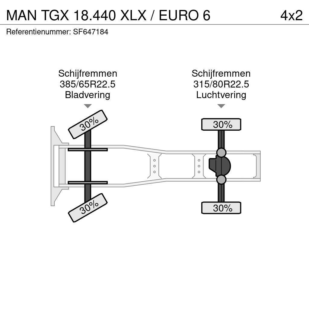 MAN TGX 18.440 XLX / EURO 6 Tractor Units