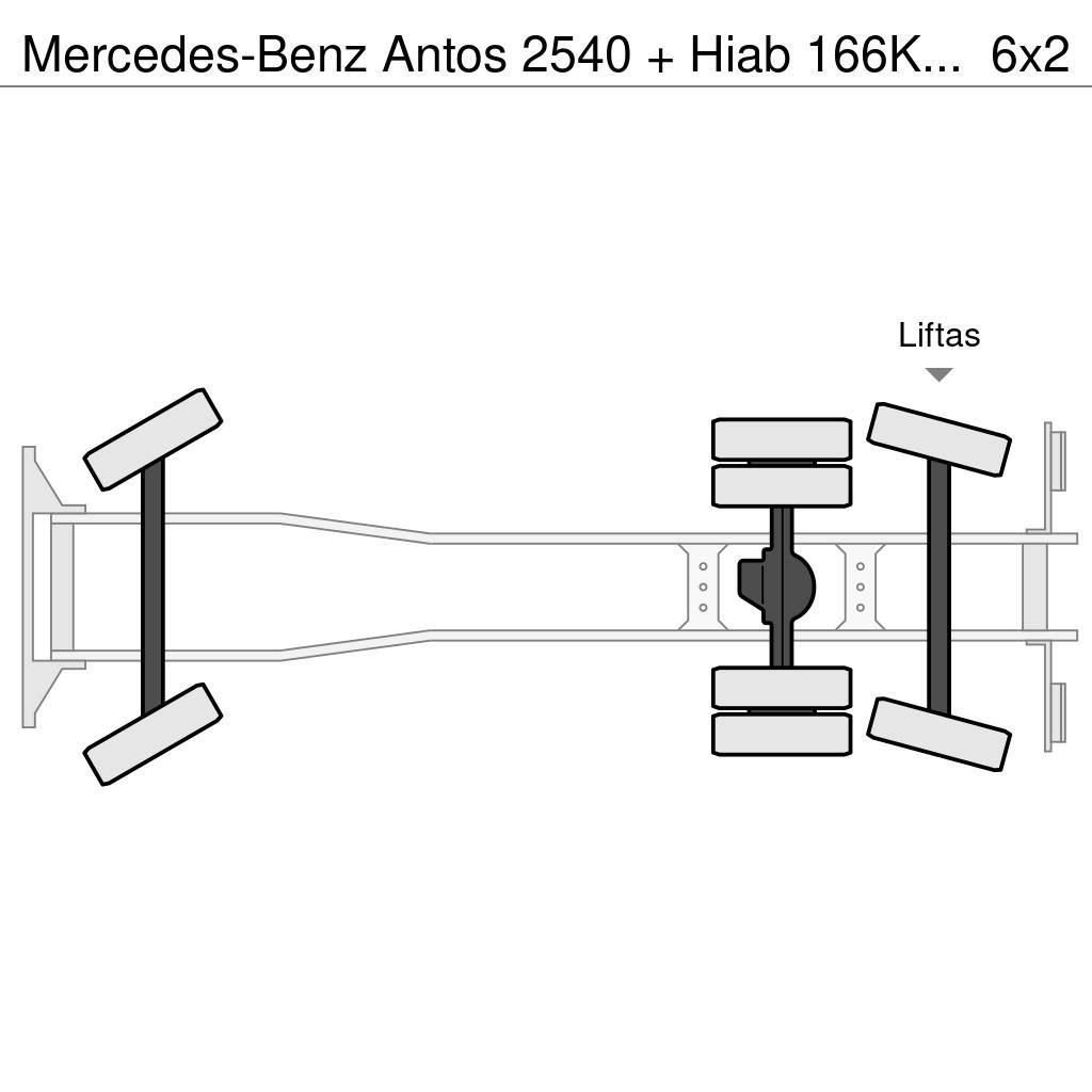 Mercedes-Benz Antos 2540 + Hiab 166K Pro All terrain cranes