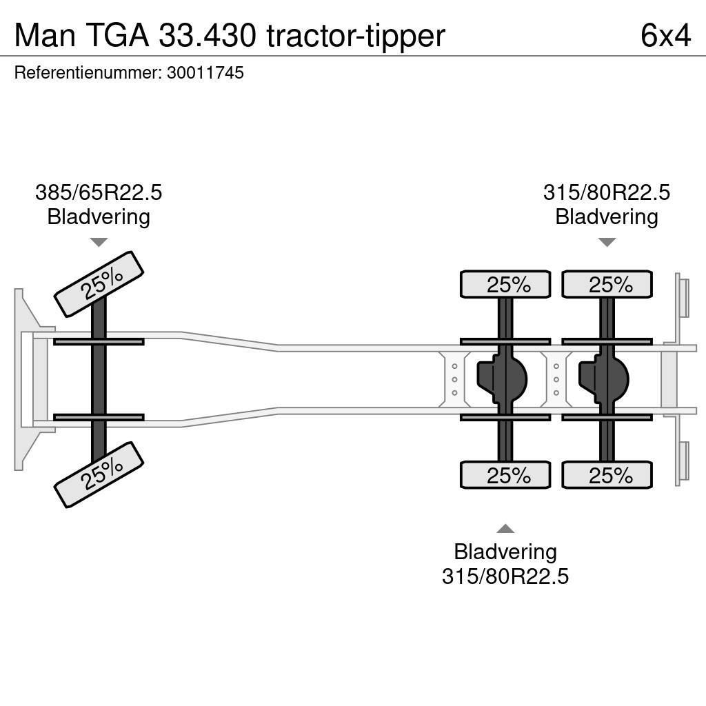 MAN TGA 33.430 tractor-tipper Tipper trucks