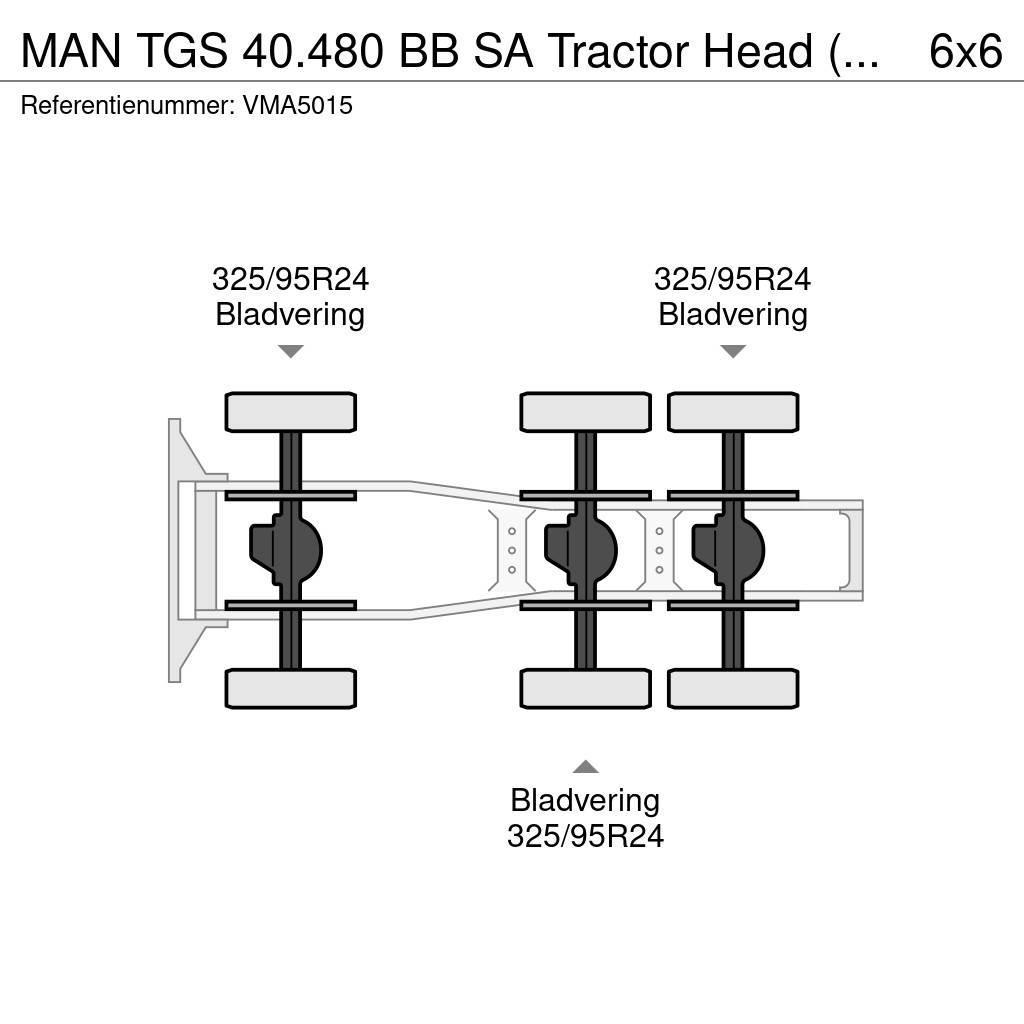MAN TGS 40.480 BB SA Tractor Head (15 units) Tractor Units