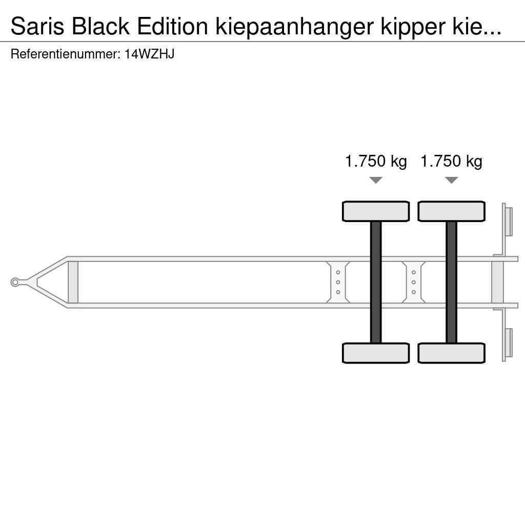 Saris Black Edition kiepaanhanger kipper kieper 3500kg H Curtainsider trailers