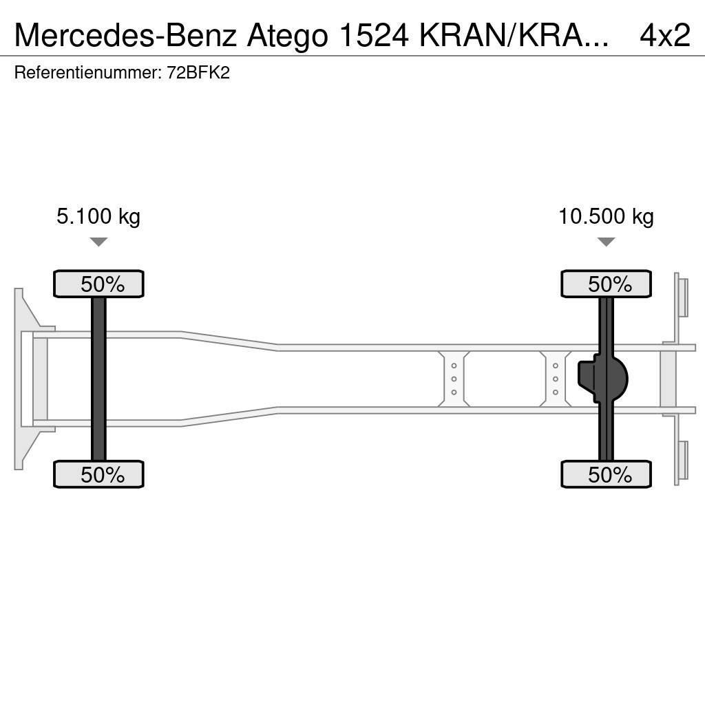 Mercedes-Benz Atego 1524 KRAN/KRAAN/MANUELL!!191tkm!!! All terrain cranes