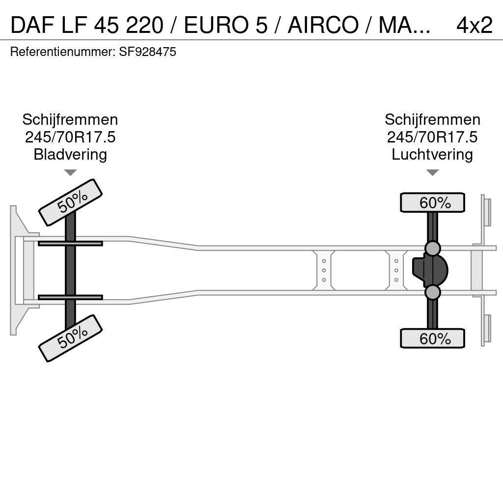 DAF LF 45 220 / EURO 5 / AIRCO / MANUEL / DHOLLANDIA 2 Curtainsider trucks