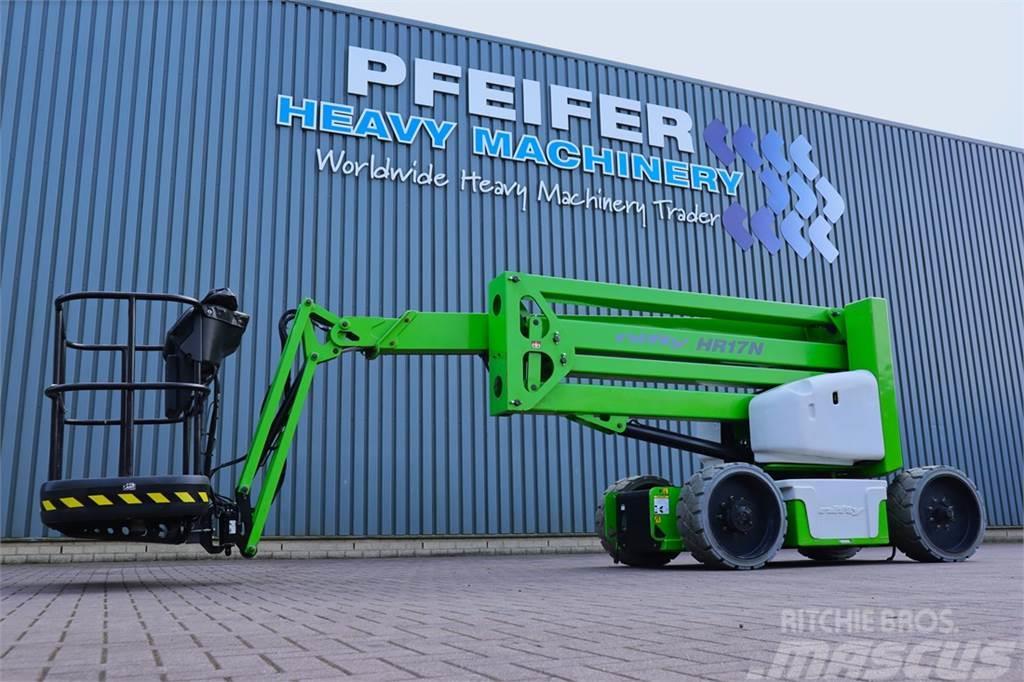 Niftylift HR17NE Electric, 4x2 Drive, 17m Working Height, 9. Articulated boom lifts
