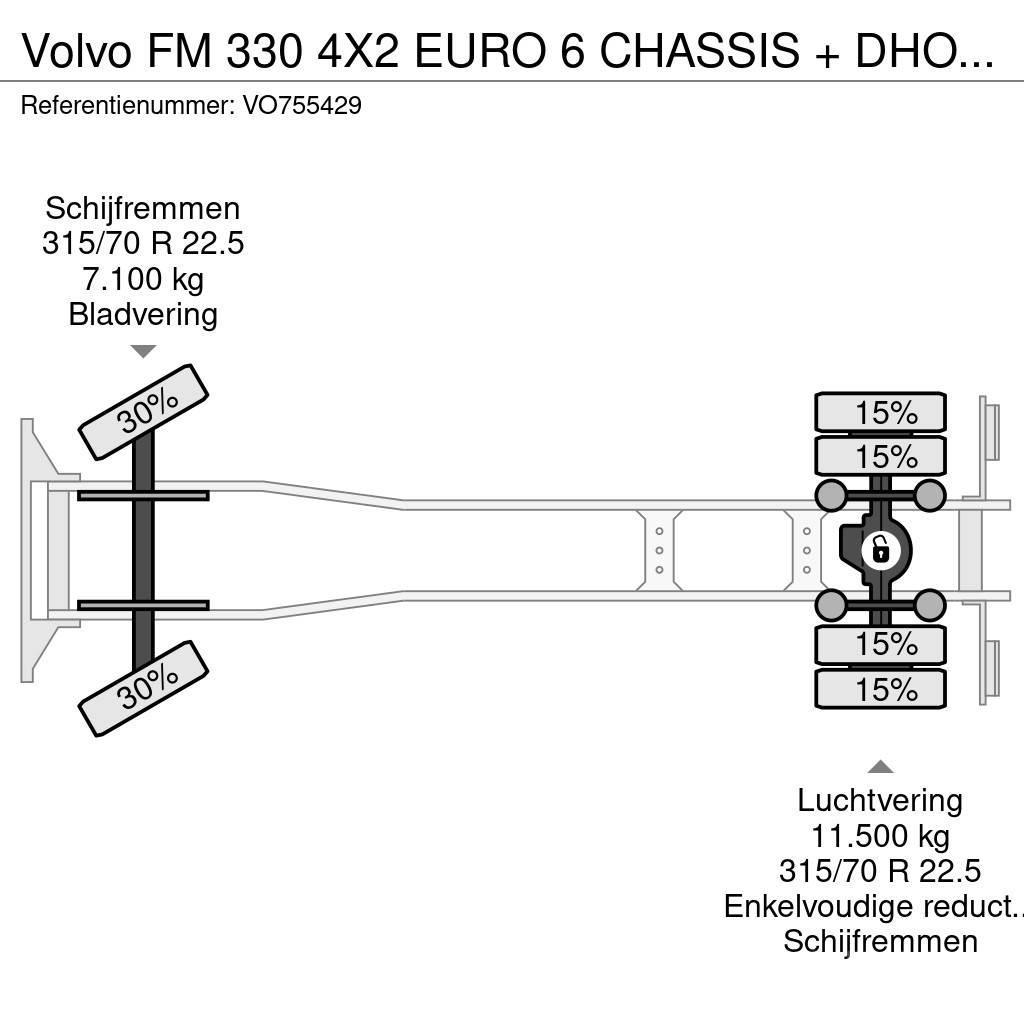 Volvo FM 330 4X2 EURO 6 CHASSIS + DHOLLANDIA Chassis Cab trucks