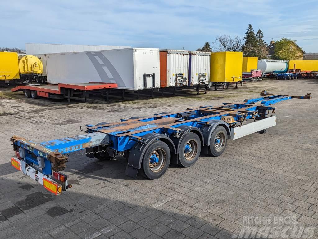 Krone SD 27 3-Assen BPW - DrumBrakes- 5640kg - All Sorts Containerframe semi-trailers