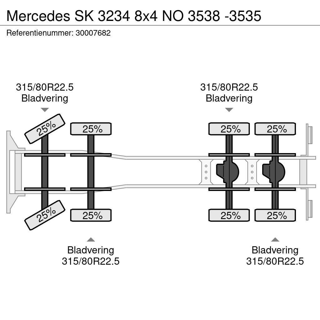 Mercedes-Benz SK 3234 8x4 NO 3538 -3535 Chassis Cab trucks