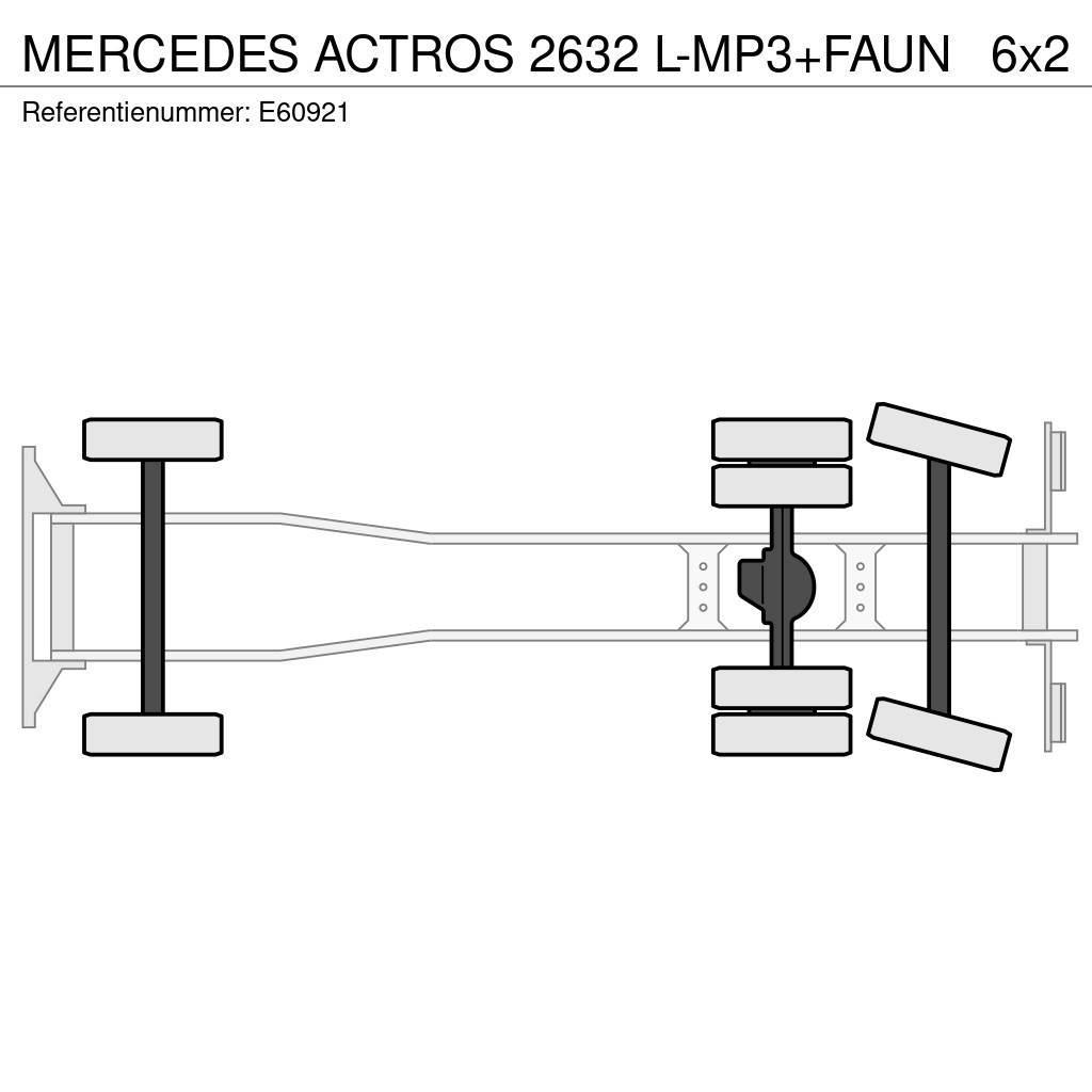 Mercedes-Benz ACTROS 2632 L-MP3+FAUN Waste trucks