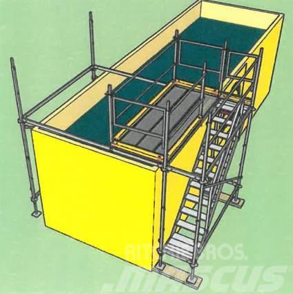 Container-Einrüstung Absetzbecken 1-Feld / 3-Feld  Scaffolding equipment
