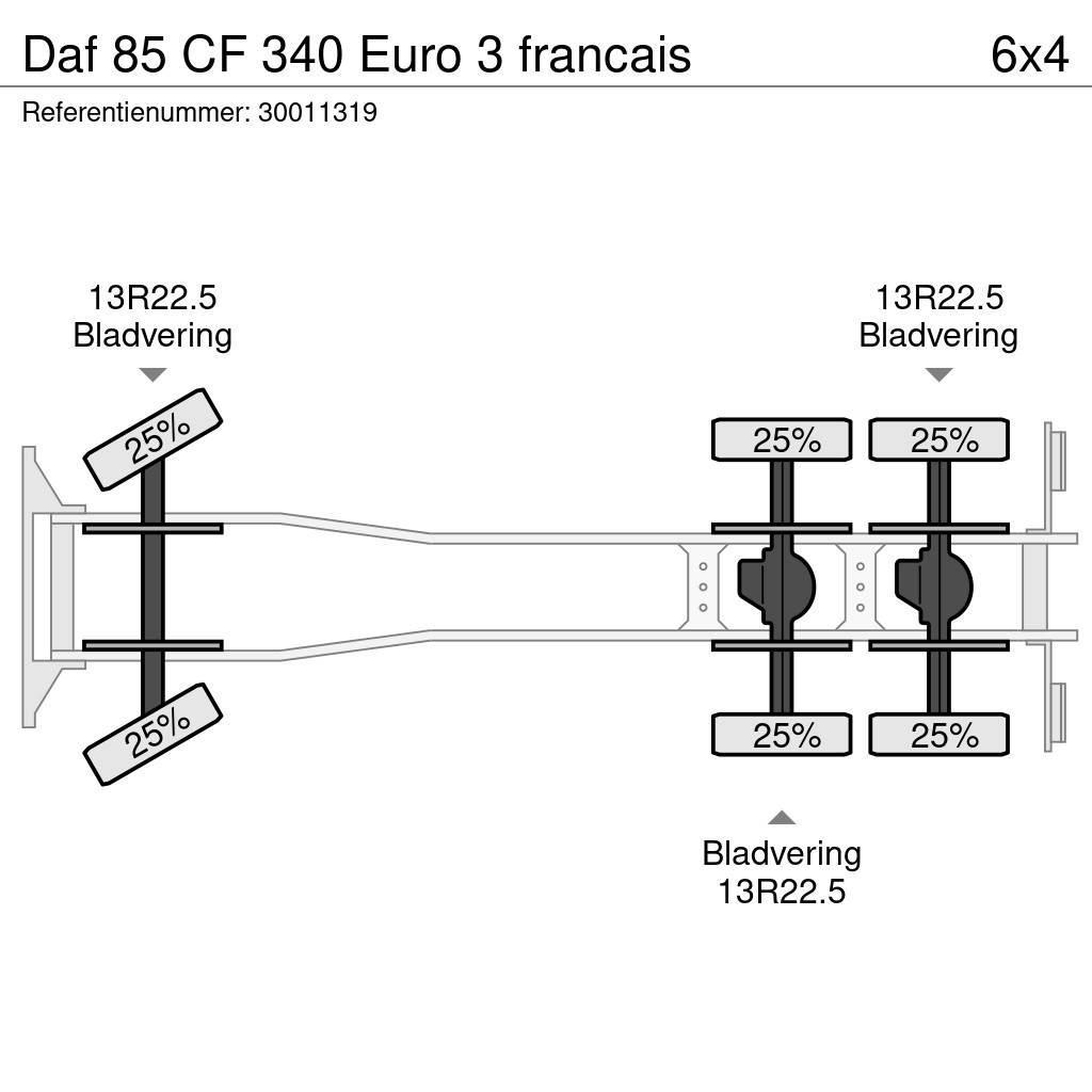 DAF 85 CF 340 Euro 3 francais Flatbed / Dropside trucks