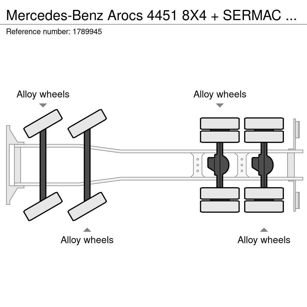 Mercedes-Benz Arocs 4451 8X4 + SERMAC 5RZ51 METER CONCREET PUMP/ Concrete pump trucks