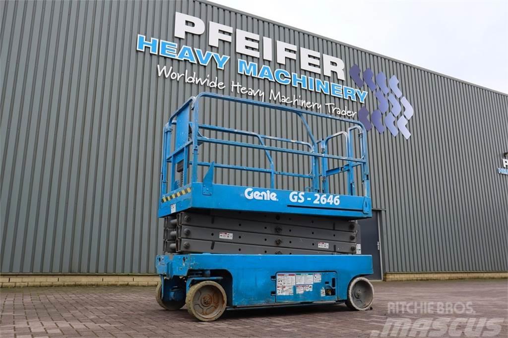 Genie GS2646 Electric, Working Height 9.80m, Capacity 45 Scissor lifts