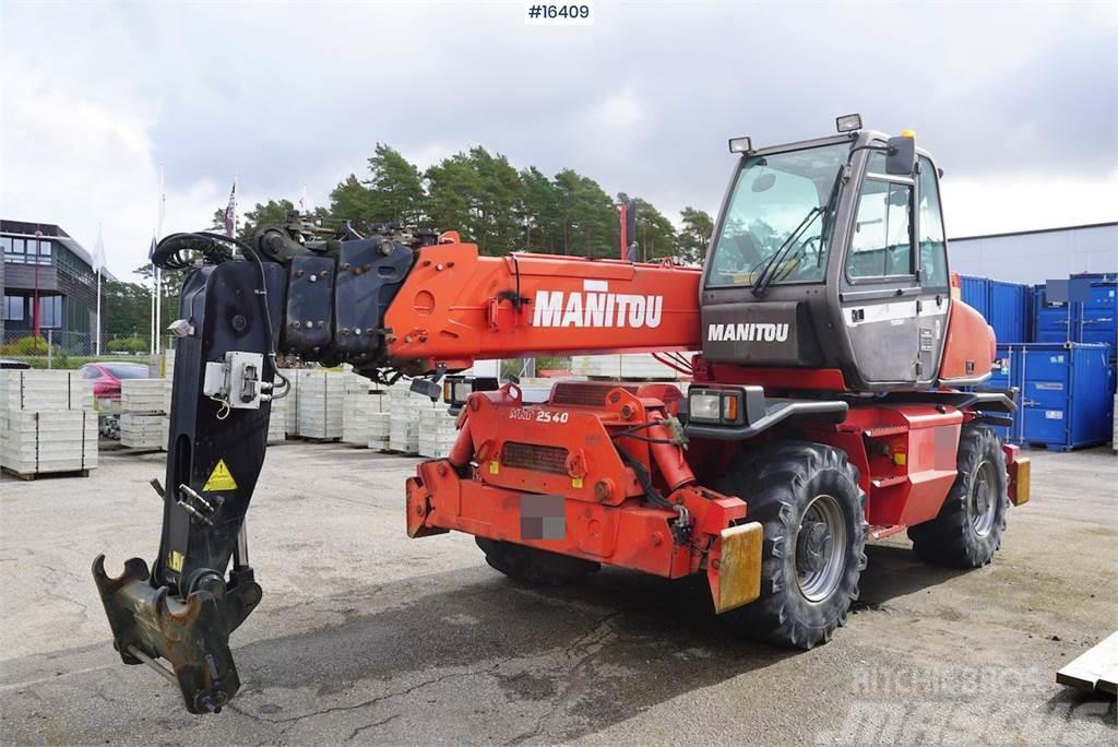 Manitou MRT 2540M with bucket and fork Telescopic handlers