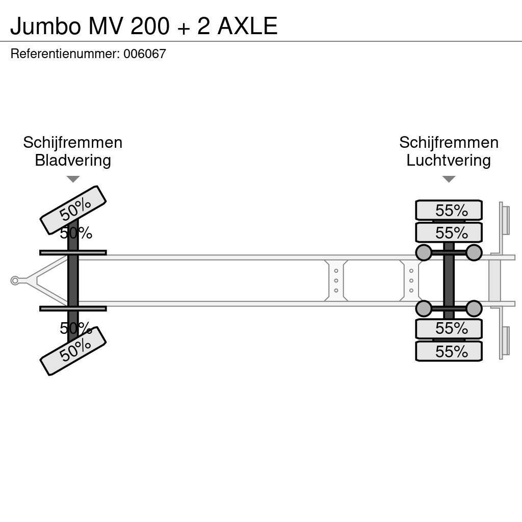 Jumbo MV 200 + 2 AXLE Curtainsider trailers