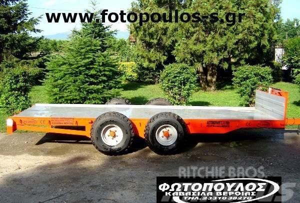  Fotopoulos Πλατφόρμα, καρότσα χαμηλή με 2 Vehicle transport trailers