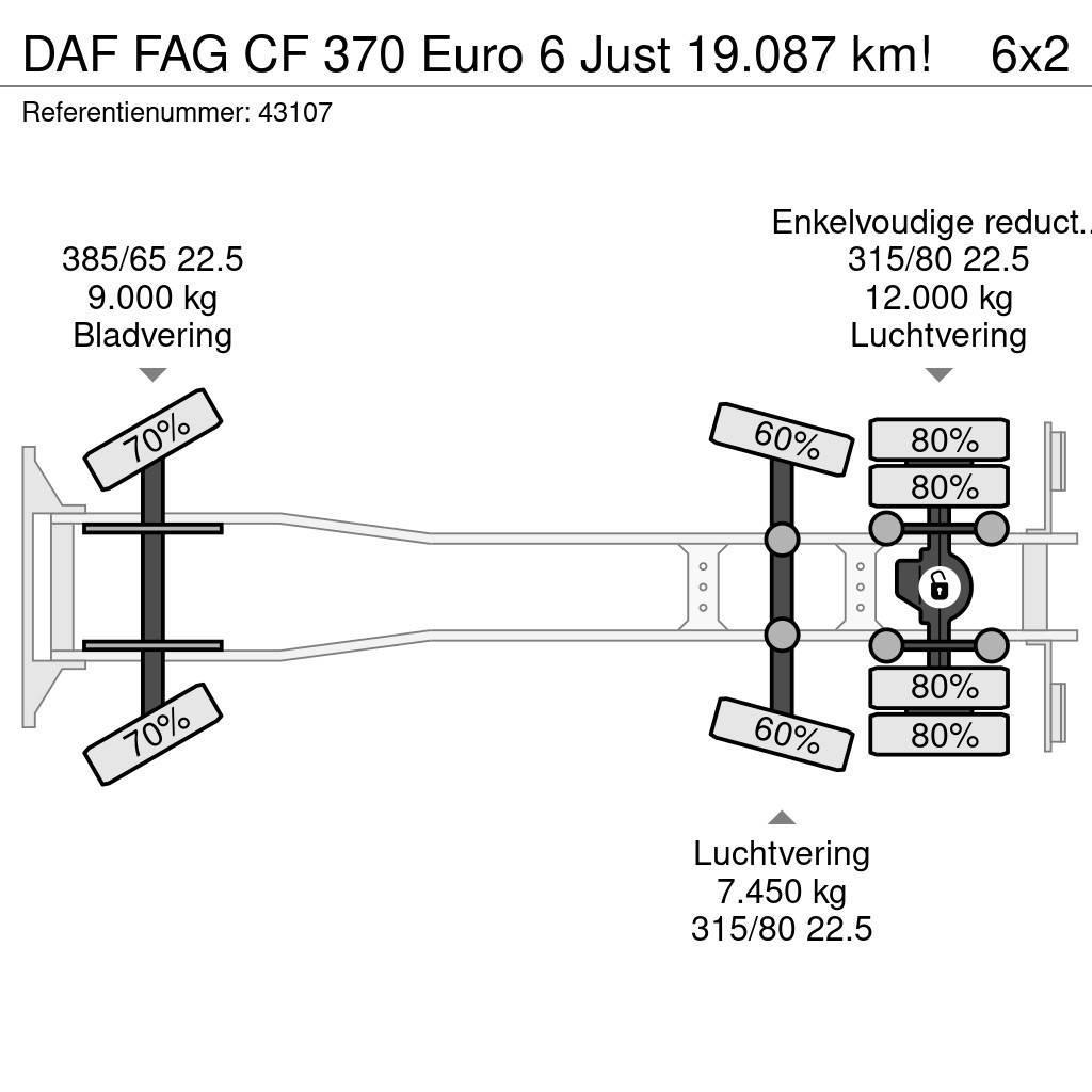 DAF FAG CF 370 Euro 6 Just 19.087 km! Tipper trucks