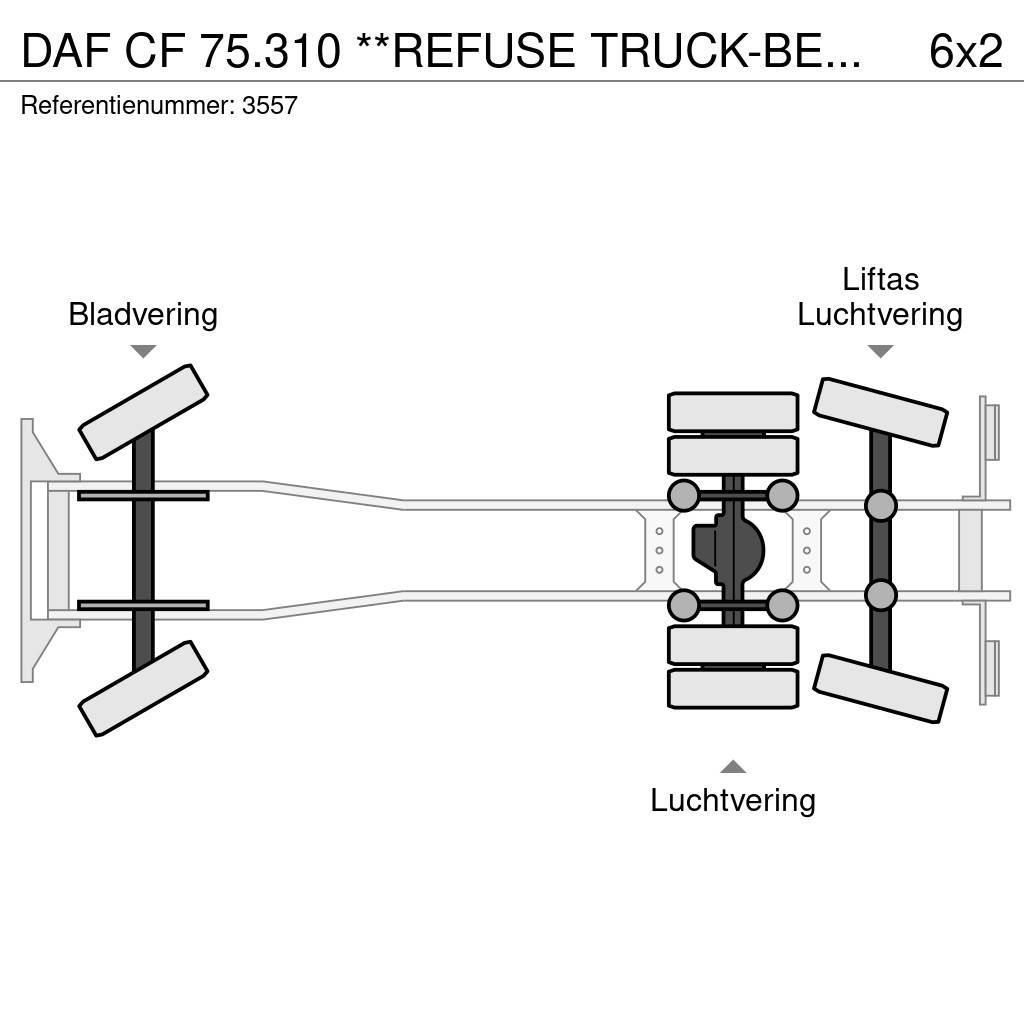 DAF CF 75.310 **REFUSE TRUCK-BENNE ORDURE-EURO 4** Waste trucks