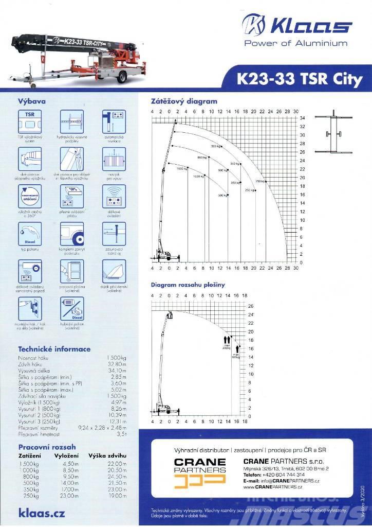 Klaas K 23-33 RS City Tower cranes