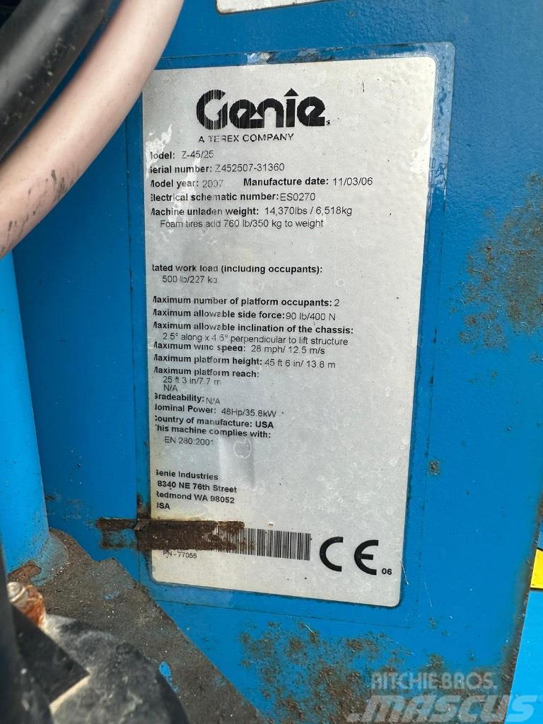 Genie Z 45/22 Articulated boom lifts