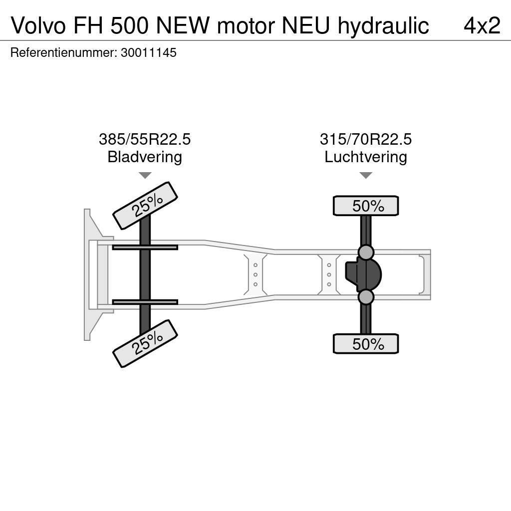 Volvo FH 500 NEW motor NEU hydraulic Tractor Units