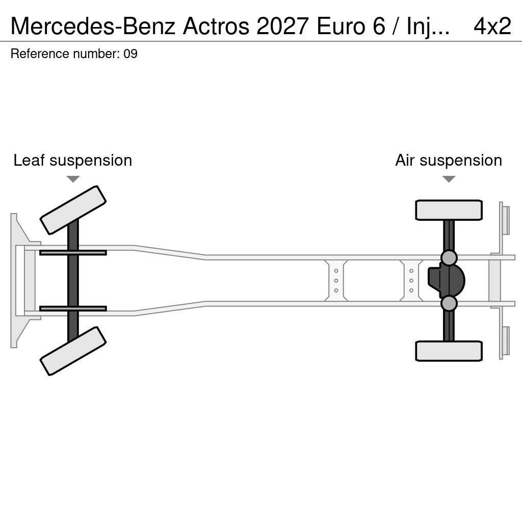 Mercedes-Benz Actros 2027 Euro 6 / Injektorproblem !!! Chassis Cab trucks