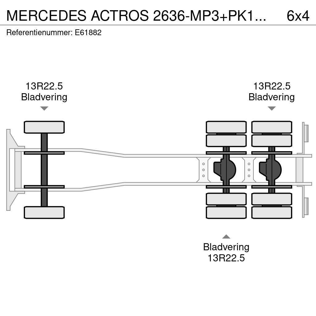 Mercedes-Benz ACTROS 2636-MP3+PK18002/4EXT Flatbed / Dropside trucks