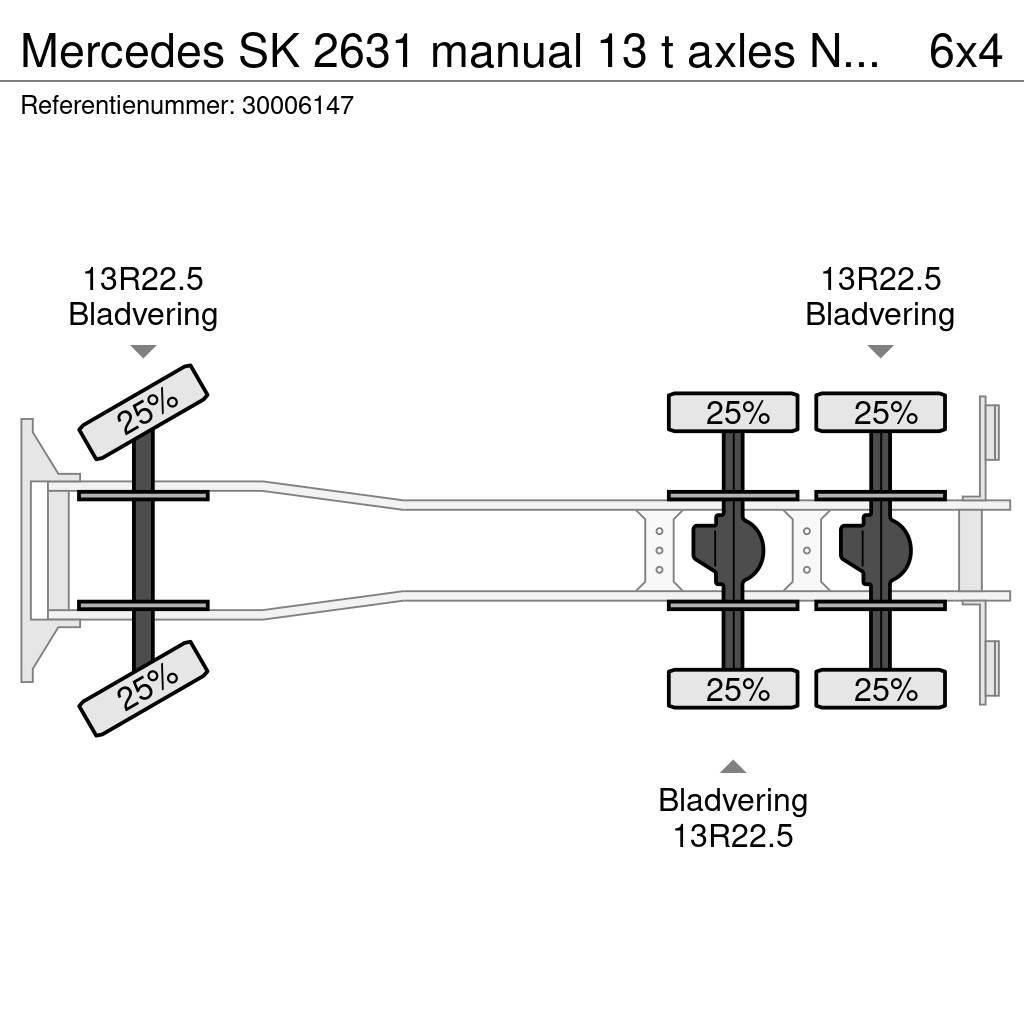 Mercedes-Benz SK 2631 manual 13 t axles NO2638 Chassis Cab trucks