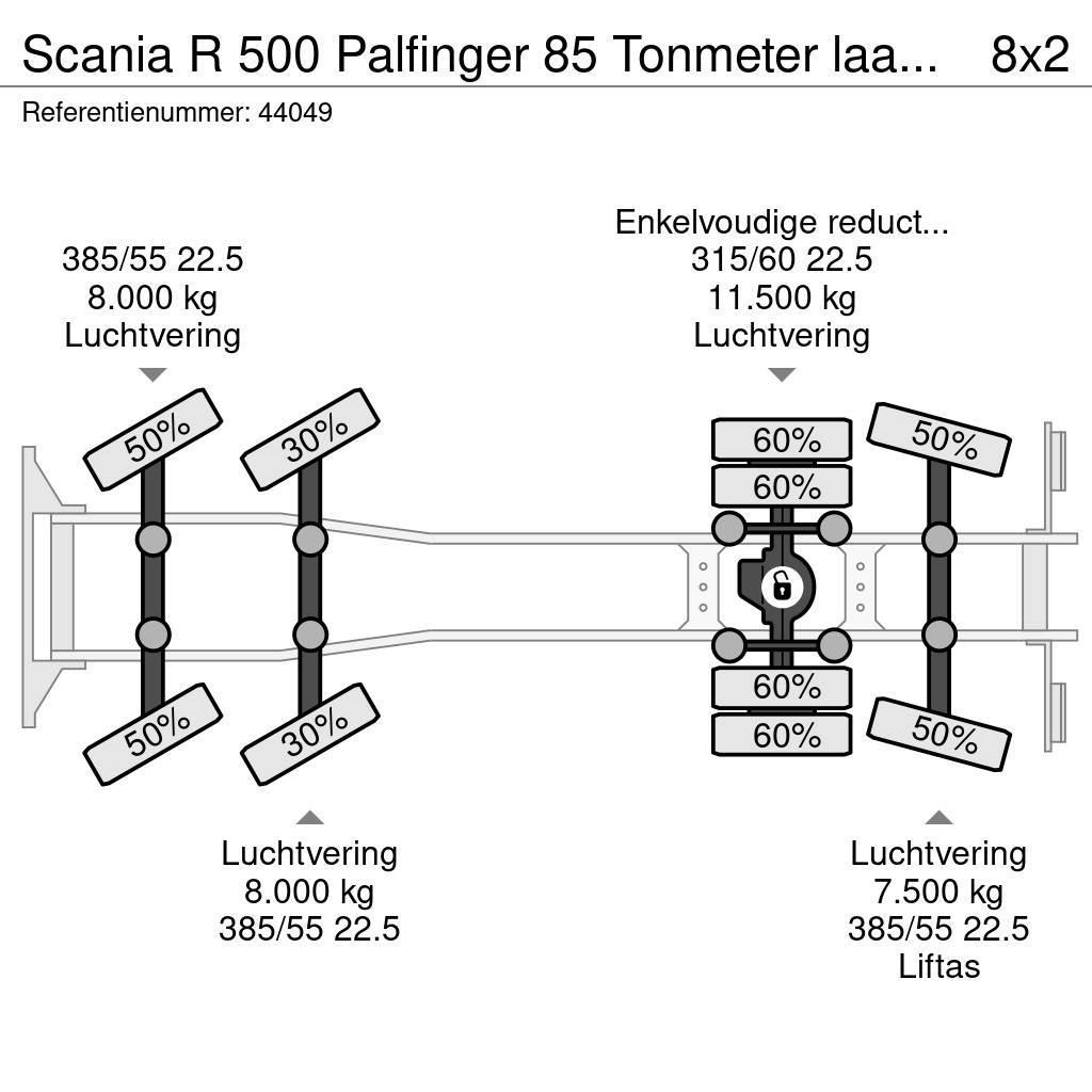 Scania R 500 Palfinger 85 Tonmeter laadkraan All terrain cranes