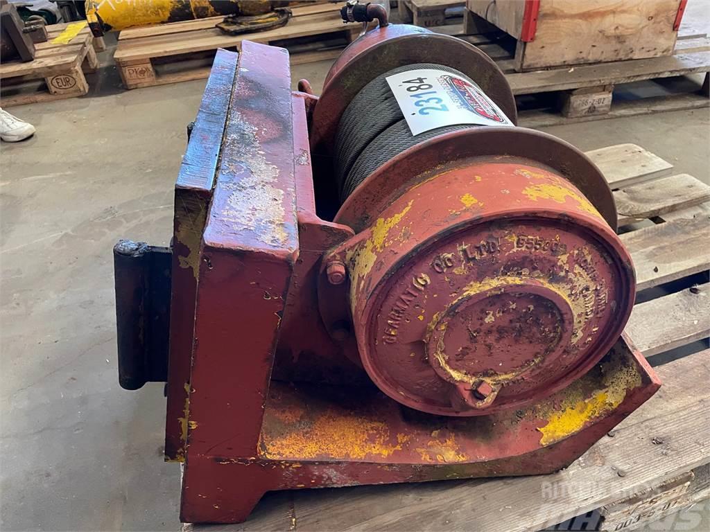  Hydraulisk spil med bremse ex. Moelven - 5 ton Hoists, winches and material elevators