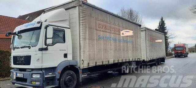 MAN 12.250 TGM Jumbo mit Anh. Curtainsider trucks