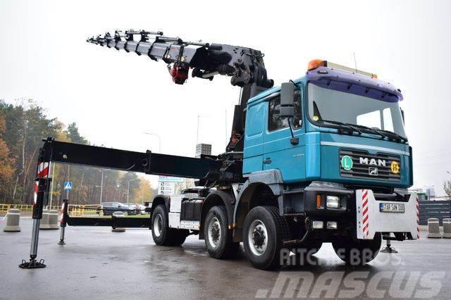 MAN 6x6 HIAB 700 E-8 CRANE WINCH KRAN Crane trucks