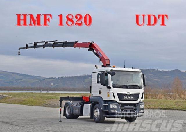 MAN TGS 18.500 Sattelzugmaschine + KRAN /FUNK Crane trucks