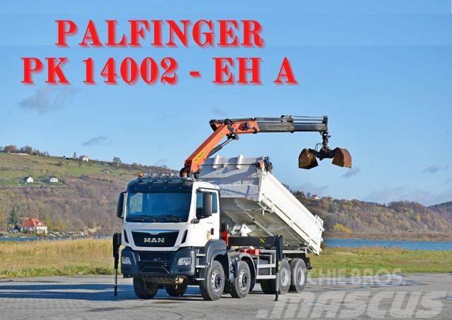 MAN TGS 35.480 * KIPPER 5,20m+ PK 14002/FUNK* 8x4 Tipper trucks