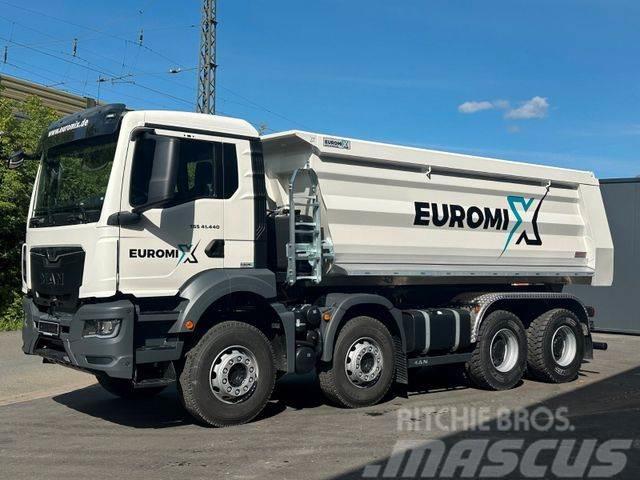 MAN TGS 41.440 BB 8X4 Euromix Mulden Kipper HARDOX Tipper trucks