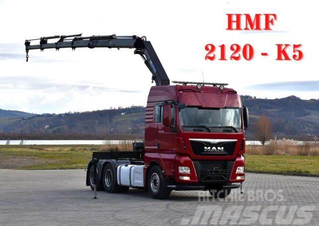 MAN TGX 28.480 Sattelzugmaschine + HMF 2120 K5/FUNK Tractor Units