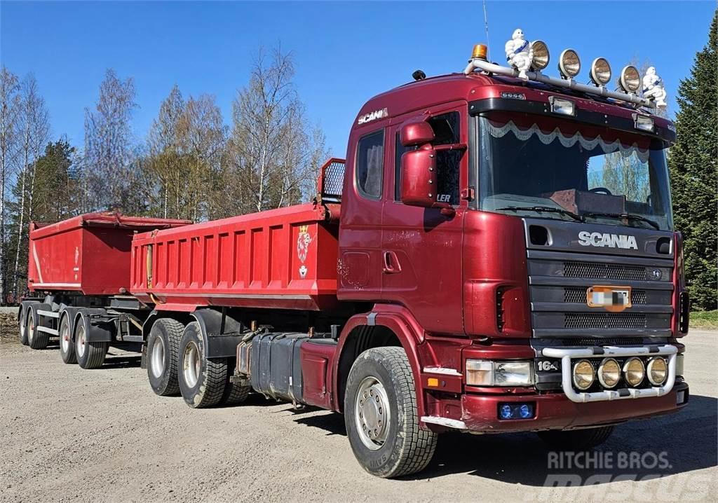 Scania R 164/ Jyki 4-aks. letkukasetti. Tipper trucks