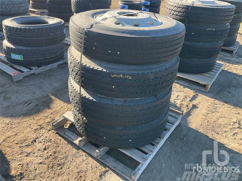 Quantity of (4) 11R24.5 Tyres, wheels and rims