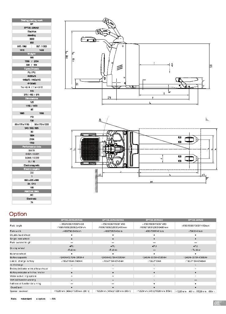 EP EPT 20-30 RAS Low lifter with platform