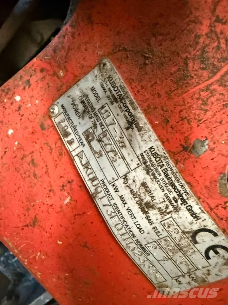 Kubota U 17-3 Mini excavators < 7t (Mini diggers)