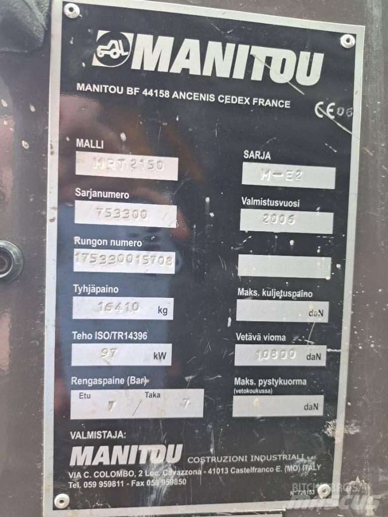 Manitou MRT 2150 Telescopic handlers