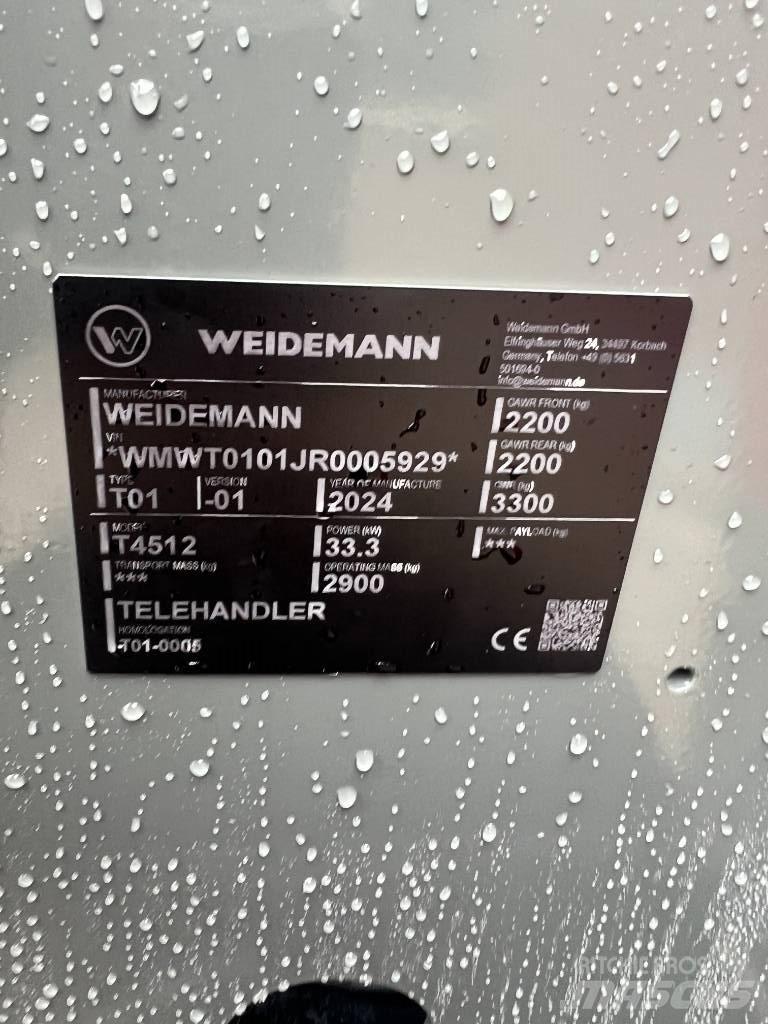 Weidemann 4512 Telehandlers for agriculture